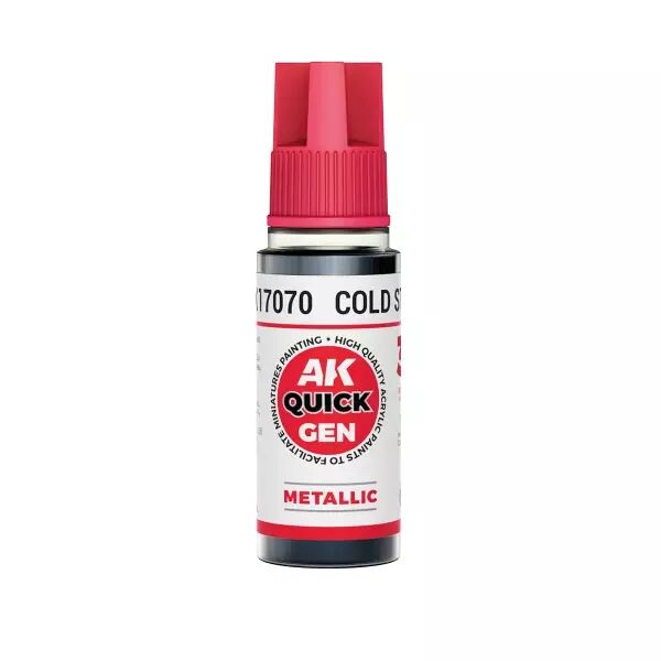 AK Interactive - Gamme Quick Gen - Cold Steel - 18ml