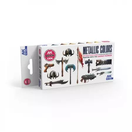 AK Interactive - Gamme Quick Gen - Metallics (Quick Gen Set)