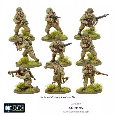 US Infantry - WWII American Gis -  USA - Bolt Action