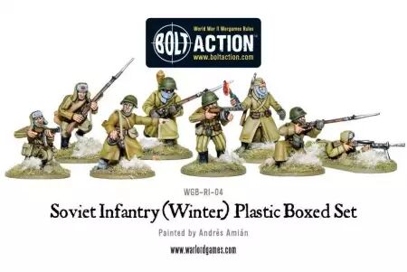 Soviet Winter Infantry plastic box set - Bolt Action