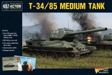 T-34/85 medium tank (plastic) - Soviet - Bolt Action