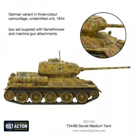 T-34/85 medium tank (plastic) - Soviet - Bolt Action