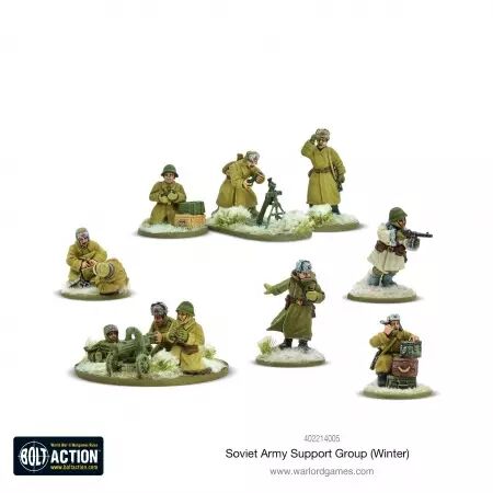 Soviet Army (Winter) Support Group - Bolt Action