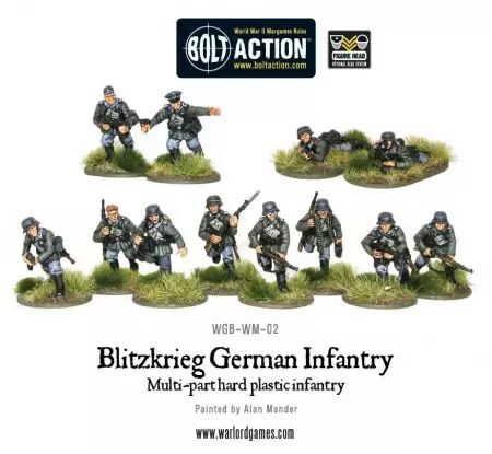 Blitzkrieg German Infantry plastic boxed set - Germany - Bolt Action
