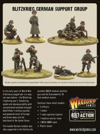 Blitzkrieg German support group Germany - Bolt Action