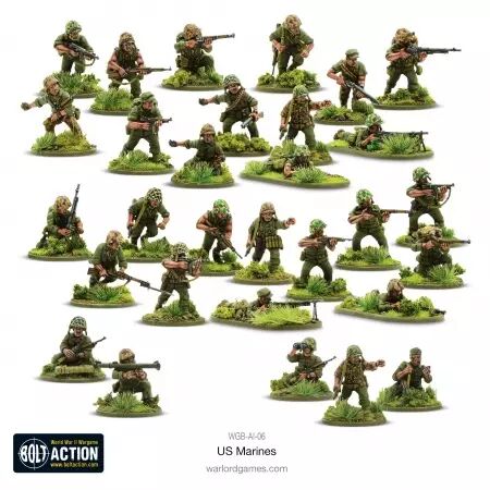 US Marines plastic box set - Bolt Action