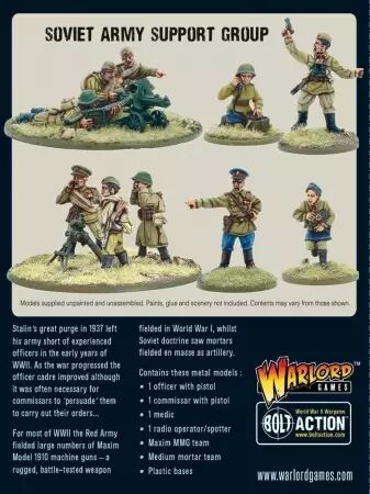 Soviet Army support group - Bolt Action