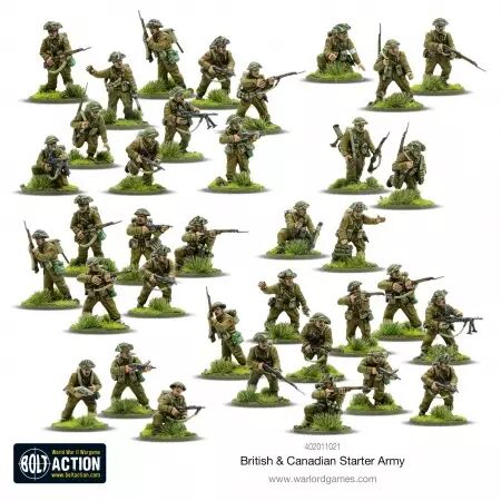 British & Canadian Army (1943-45) Starter Army - Bolt Action