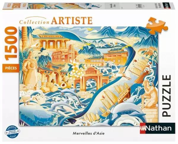 Merveilles d'Asie -  Puzzle 1500 pi�ces - Collection Artiste - Nathan