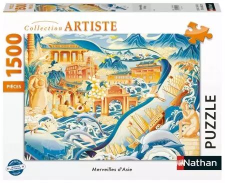 Merveilles d'Asie -  Puzzle 1500 pièces - Collection Artiste - Nathan