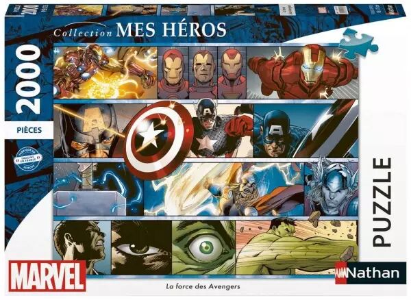 La Force des Avengers  -  Puzzle 2000 pi�ces - Collection Mes H�ros  - Nathan
