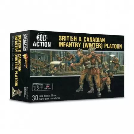British & Canadian Infantry (Winter) Platoon - Infanterie britannique et canadienne hiver - Bolt Action - Warlord Games