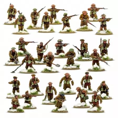 British & Canadian Infantry (Winter) Platoon - Infanterie britannique et canadienne hiver - Bolt Action - Warlord Games