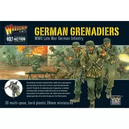 German Grenadiers Plastic Box Set - Infanterie allemande - Bolt Action - Warlord Games