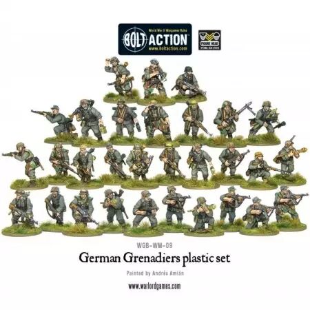 German Grenadiers Plastic Box Set - Infanterie allemande - Bolt Action - Warlord Games