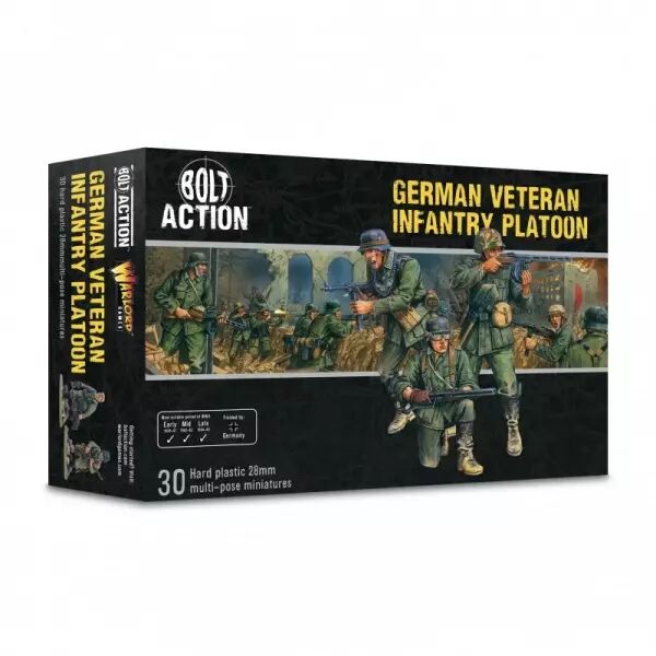 German Veteran Infantry Platoon - Infanterie allemande - Bolt Action - Warlord Games