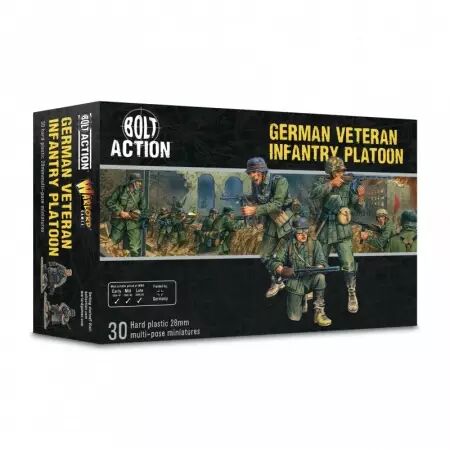 German Veteran Infantry Platoon - Infanterie allemande - Bolt Action - Warlord Games
