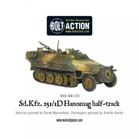 SD Kfz 251/1 Ausf D Halftrack - Transport blindé allemand - Bolt Action - Warlord Games