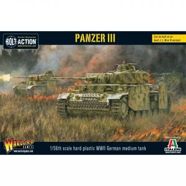 Panzer III Plastic Box - Char moyen allemand - Bolt Action - Warlord Games