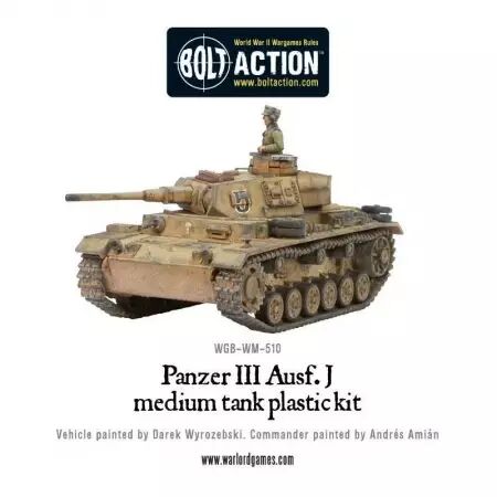Panzer III Plastic Box - Char moyen allemand - Bolt Action - Warlord Games