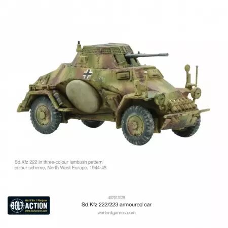SD Kfz 222/223 Armoured Car - Voiture blindée allemande - Bolt Action - Warlord Games