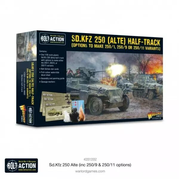 Sd.Kfz 250 (Alte) Half-Track - V�hicule semi-chenill� allemand - Bolt Action - Warlord Games