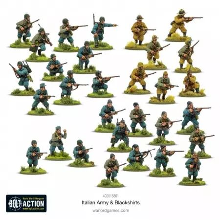 Italian Army & Blackshirts - Infanterie italienne et Chemises noires - Bolt Action - Warlord Games