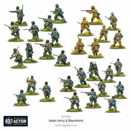 Italian Army & Blackshirts - Infanterie italienne et Chemises noires - Bolt Action - Warlord Games