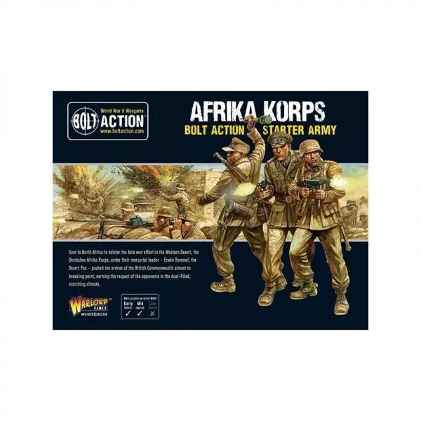 Afrika Korps Starter Army - Arm�e allemande du d�sert - Bolt Action - Warlord Games