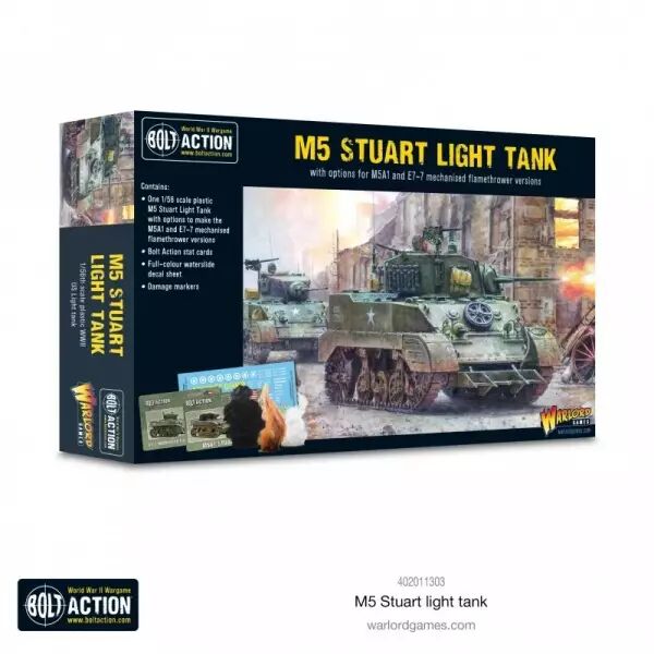 M5 Stuart - Char l�ger am�ricain - Bolt Action - Warlord Games