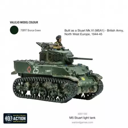 M5 Stuart - Char léger américain - Bolt Action - Warlord Games