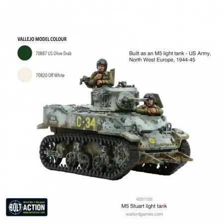 M5 Stuart - Char léger américain - Bolt Action - Warlord Games