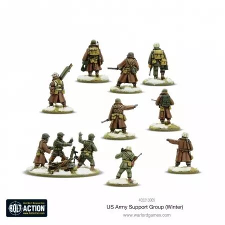 US Army Winter Support Group - Groupe de soutien hivernal de l'armée américaine - Bolt Action - Warlord Games