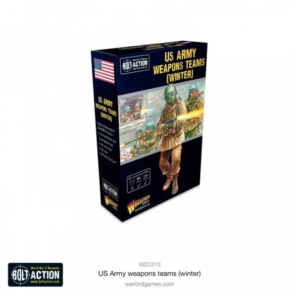 US Army Winter Weapons Teams - �quipes d'armes de l'arm�e am�ricaine en hiver - Bolt Action - Warlord Games