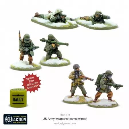 US Army Winter Weapons Teams - Équipes d'armes de l'armée américaine en hiver - Bolt Action - Warlord Games