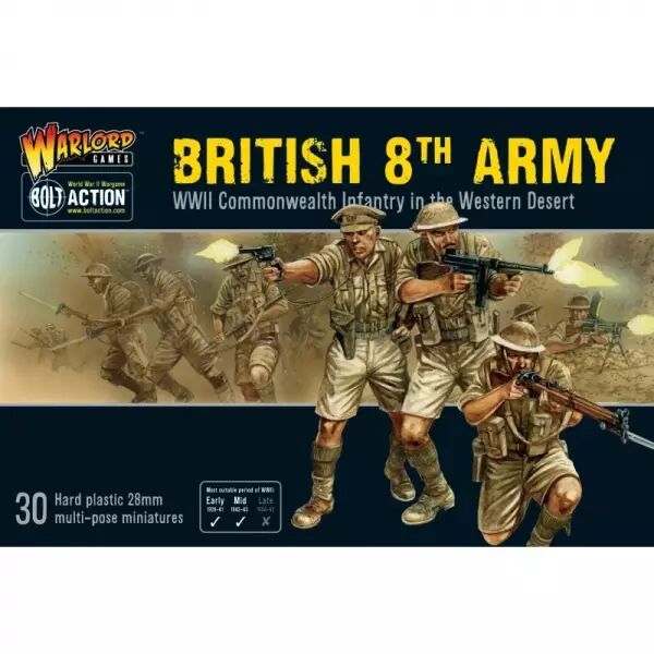 8th Army - Arm�e britannique en Afrique du Nord - Bolt Action - Warlord Games