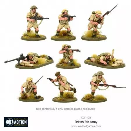 8th Army - Armée britannique en Afrique du Nord - Bolt Action - Warlord Games