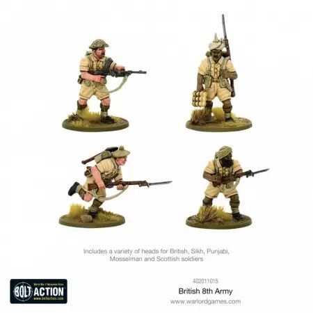 8th Army - Armée britannique en Afrique du Nord - Bolt Action - Warlord Games