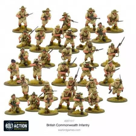 British Commonwealth Infantry - Infanterie du Commonwealth britannique - Bolt Action - Warlord Games