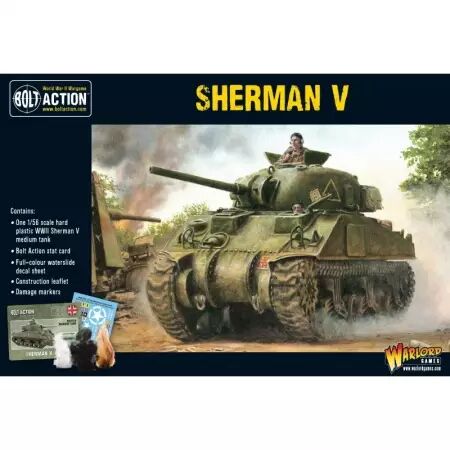 Sherman V Plastic Tank - Char moyen britannique  - Bolt Action - Warlord Games