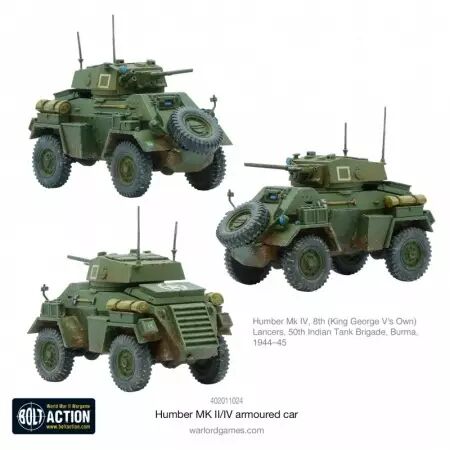 Humber MK II/IV Armoured Car - Voiture blindée britannique et du Commonwealth - Bolt Action - Warlord Games