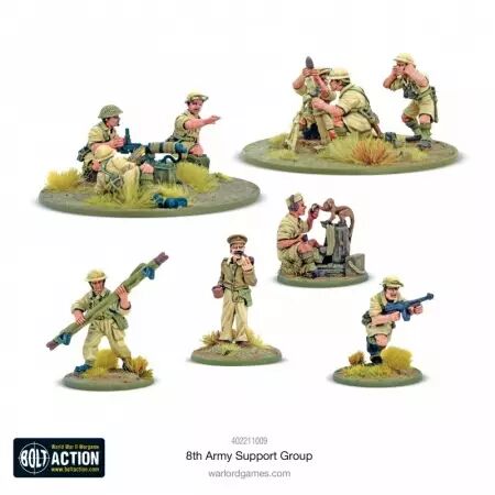 8th Army Support Group - Groupe de soutien britannique - Bolt Action - Warlord Games