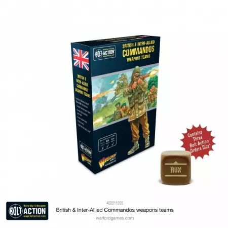 British & Inter-Allied Commandos Weapons Teams - Équipes d'armes des commandos - Bolt Action - Warlord Games