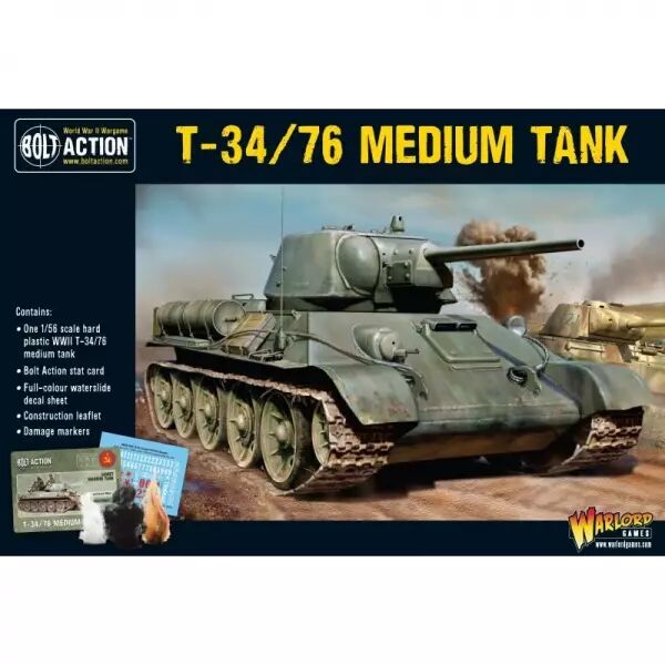 T-34/76 Medium Tank - Char moyen sovi�tique - Bolt Action - Warlord Games