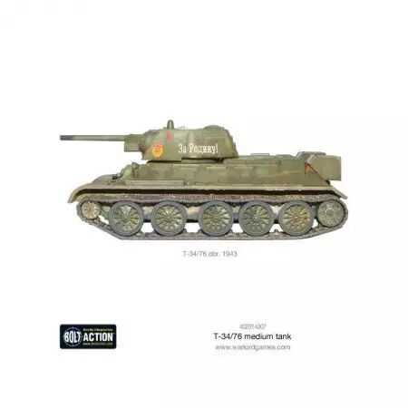 T-34/76 Medium Tank - Char moyen soviétique - Bolt Action - Warlord Games