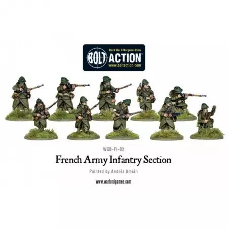 French Army Infantry Section - Section d'infanterie française - Bolt Action - Warlord Games