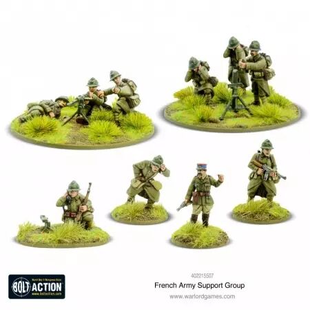 French Army Support Group - Groupe de soutien de l'armée française - Bolt Action - Warlord Games