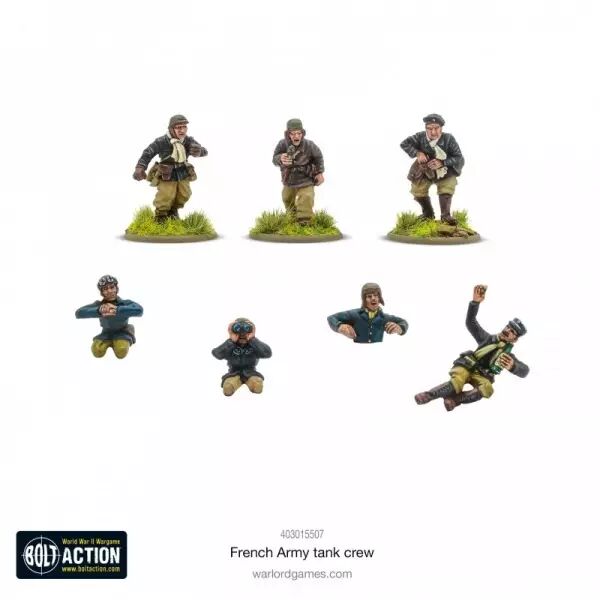French Army Tank Crew - �quipage de char fran�ais - Bolt Action - Warlord Games