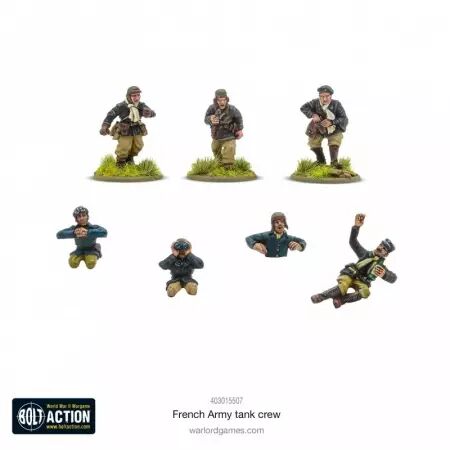 French Army Tank Crew - Équipage de char français - Bolt Action - Warlord Games