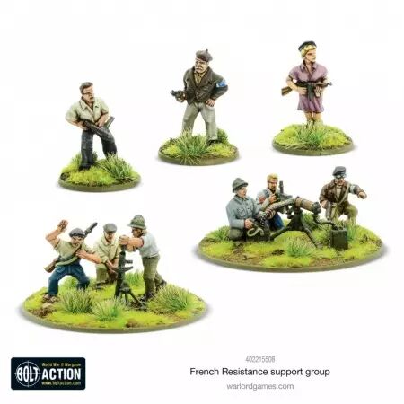 French Resistance Support Group - Groupe de soutien de la Résistance française - Bolt Action - Warlord Games